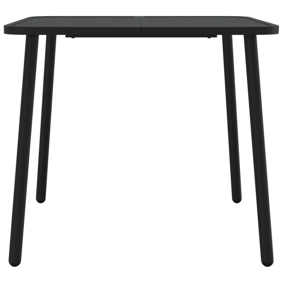 vidaXL - Tuintafel - Antraciet - Staal - 80 x 80 x 71 cm