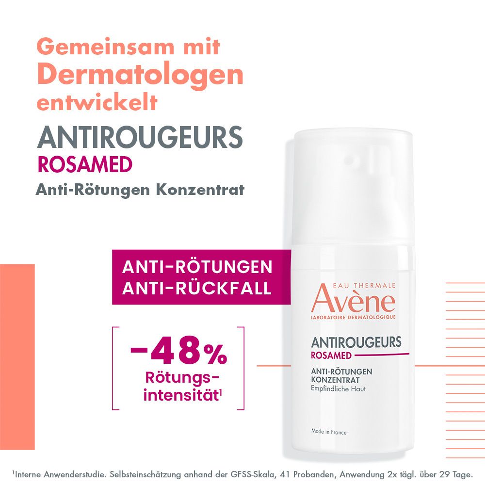 Avène Antirougeurs Rosamed Konzentrat - für zu Rötungen und Rosazea neigende Haut
