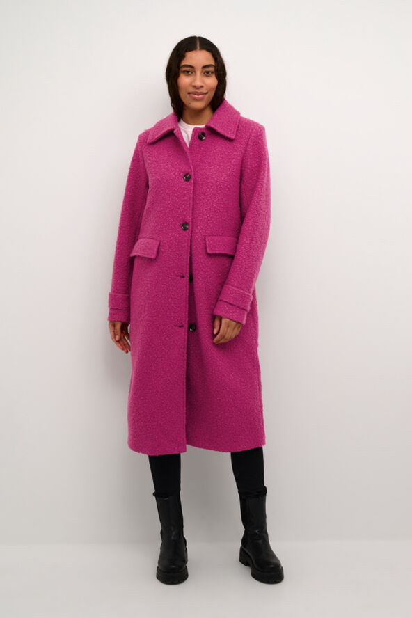 Kaffe KAannelise Coat Festival fuchsia