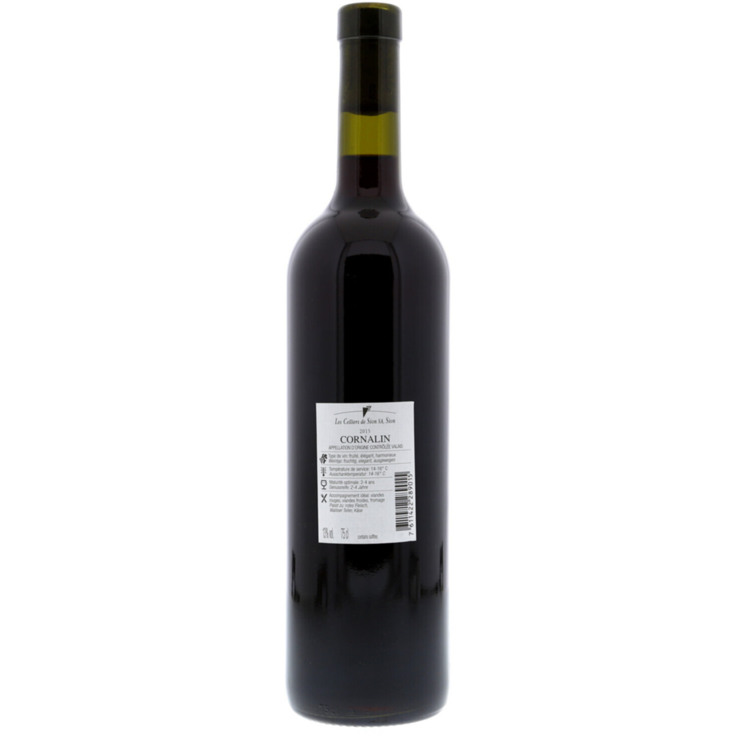Valais AOC Cornalin Terrasses du Rhône Bibacchus -75cl