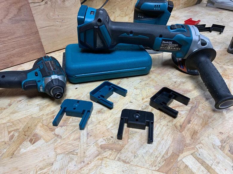 StealthMounts TM-MK18-BLU-4 Machinehouder voor Makita LXT - Blauw - 4-pack