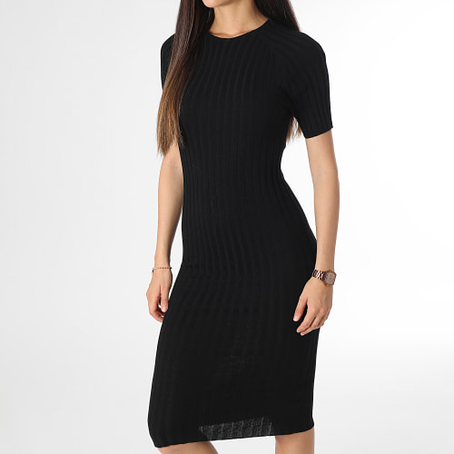 Robe Manches Courtes Femme Vilde Noir