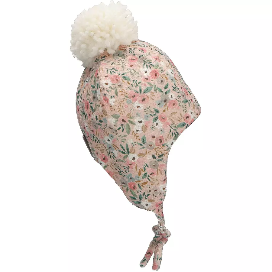 Sterntaler Inka-Mütze Blumen rosa