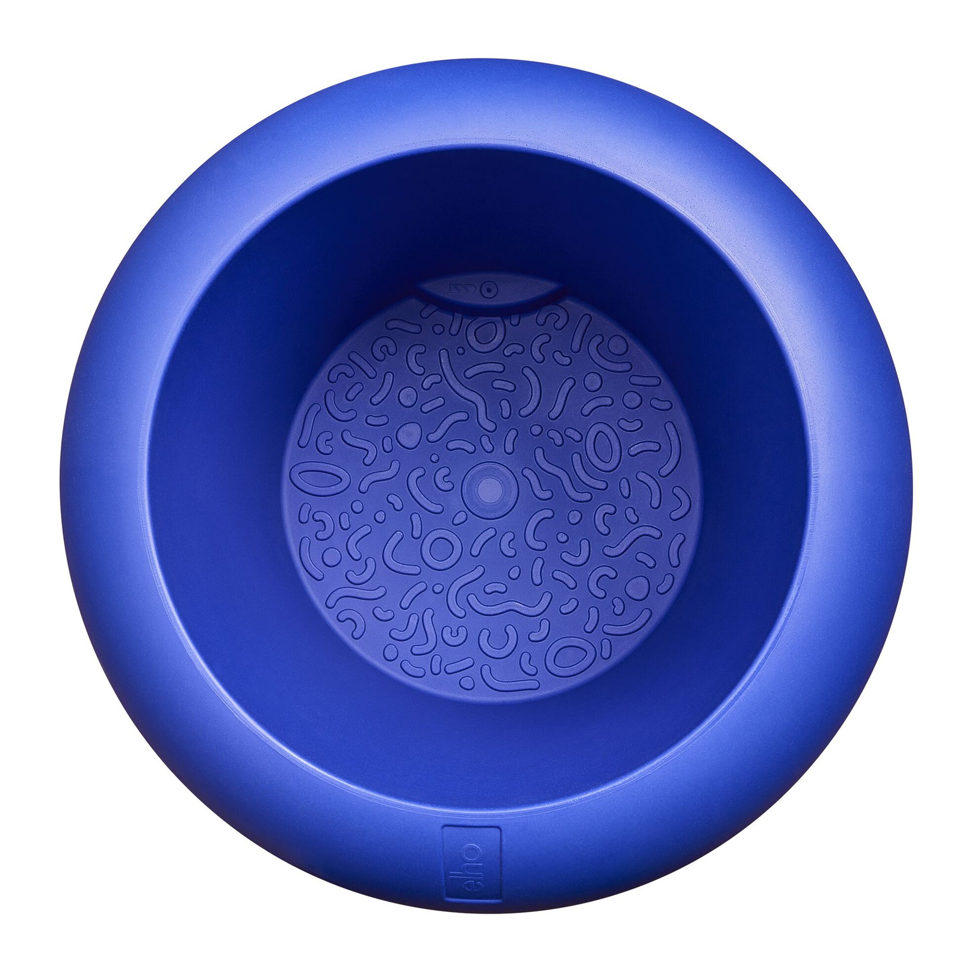 Elho Amber Roll Low 43 - Royal blue - Ã 43 x H 40 cm - Binnen en Buiten - 100% gerecycled kunststof