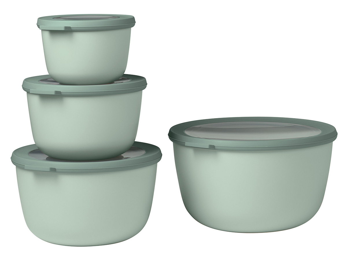 Mepal Cirqula 4-delige set ronde XL vershouddozen - Green