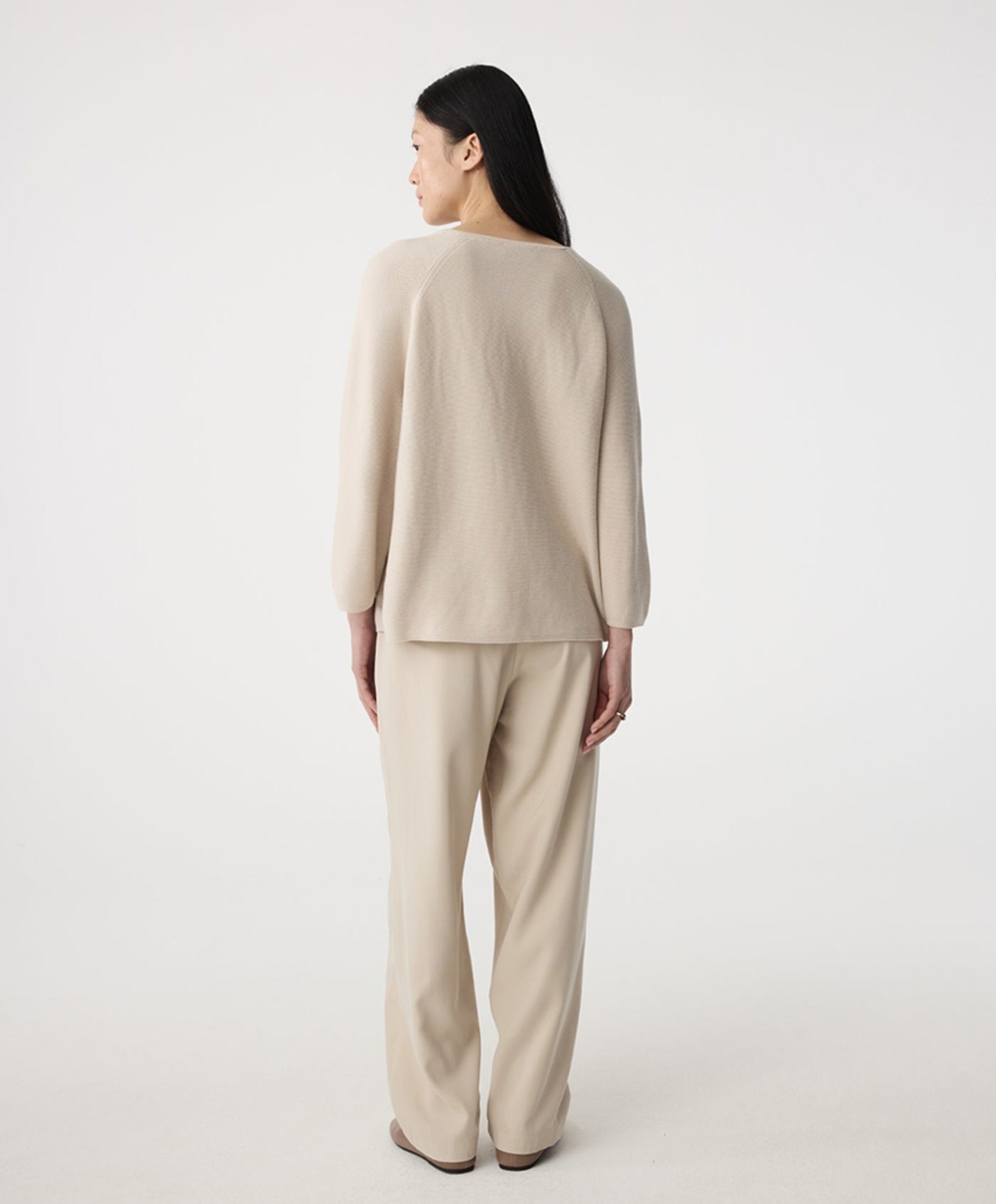 Knit-ted Dames trui beige