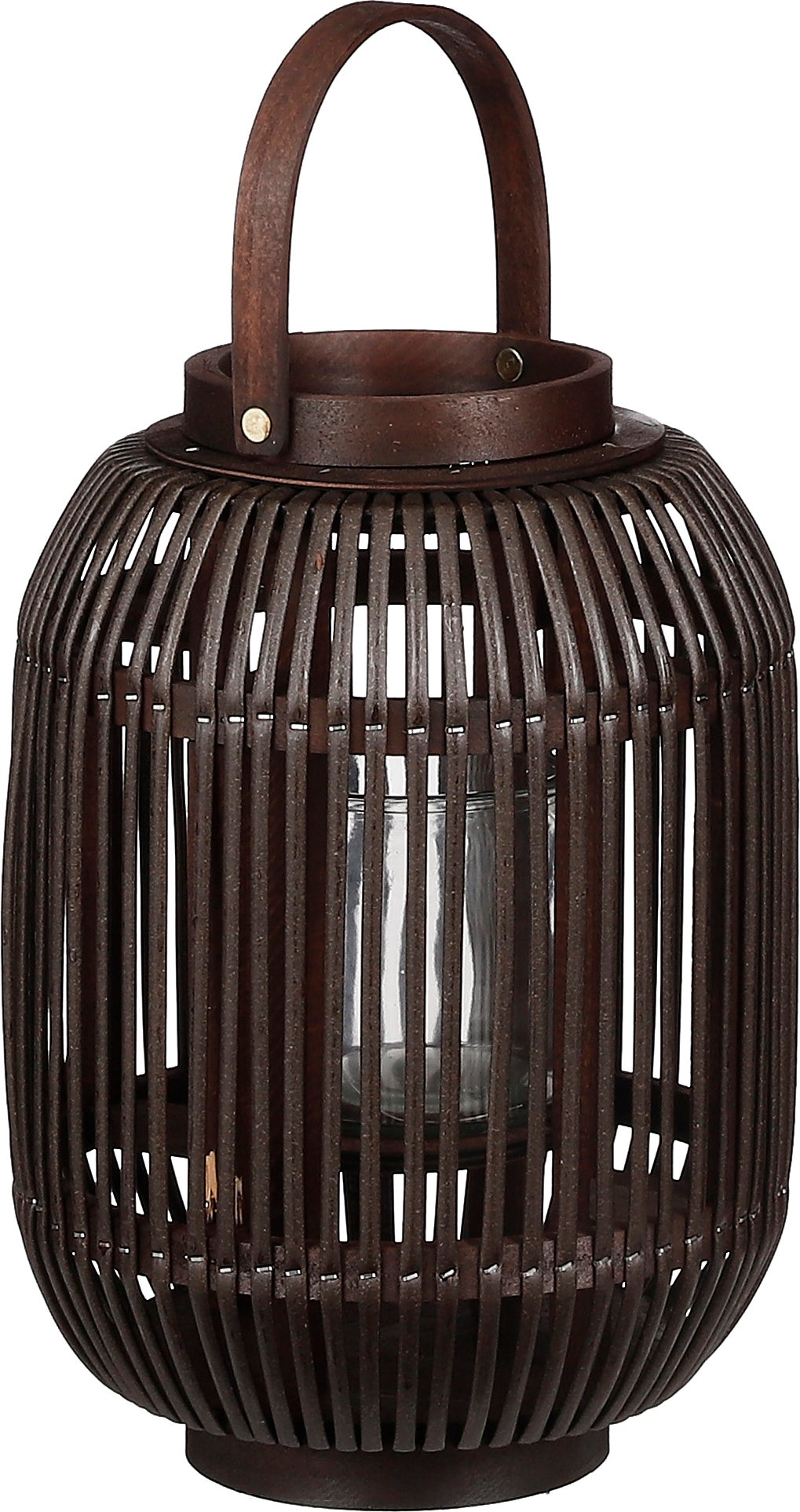Mica Decorations windlicht Harvard bruin D 23 H 33 cm