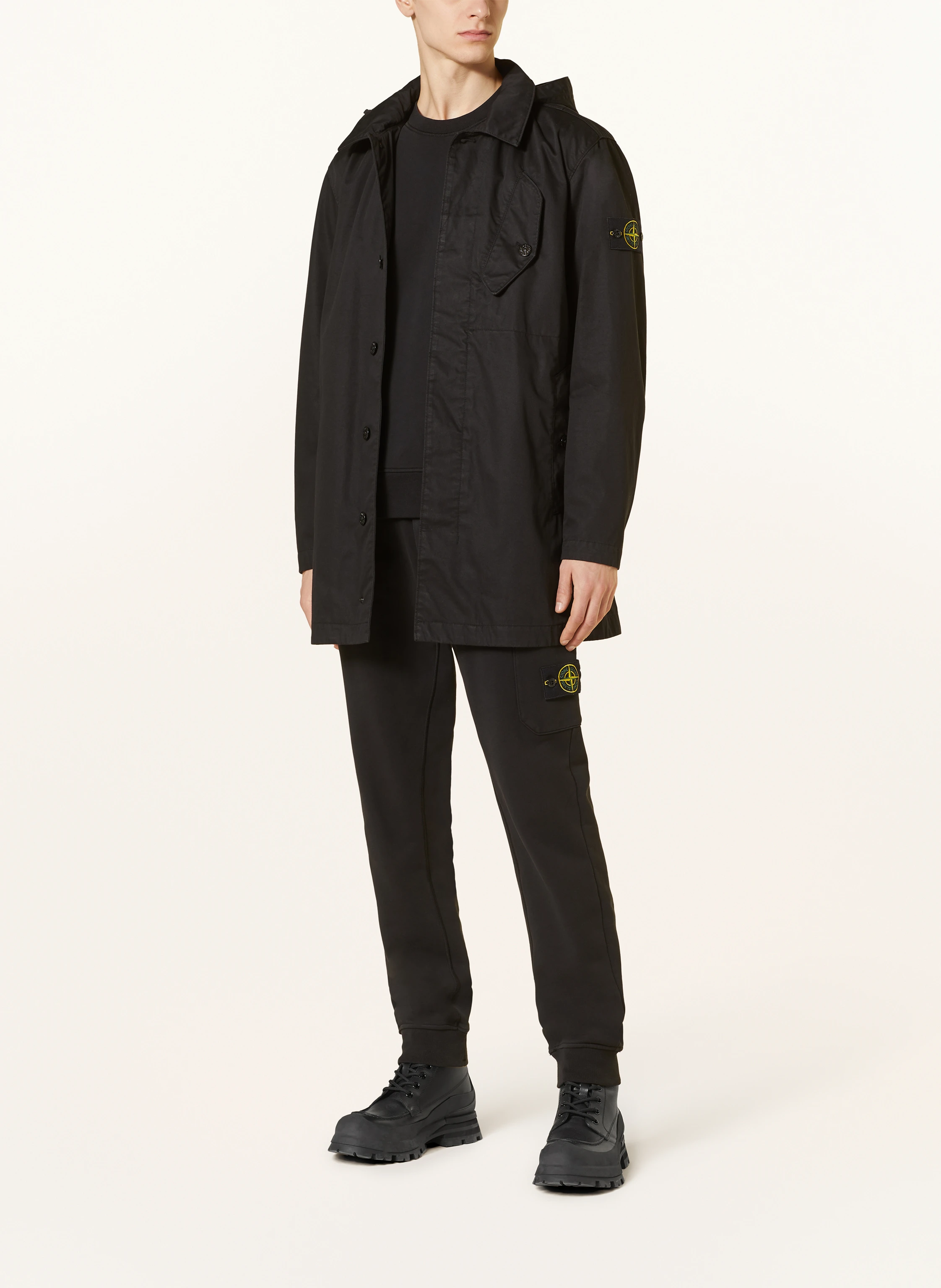 STONE ISLAND Parka mit abnehmbarer Kapuze