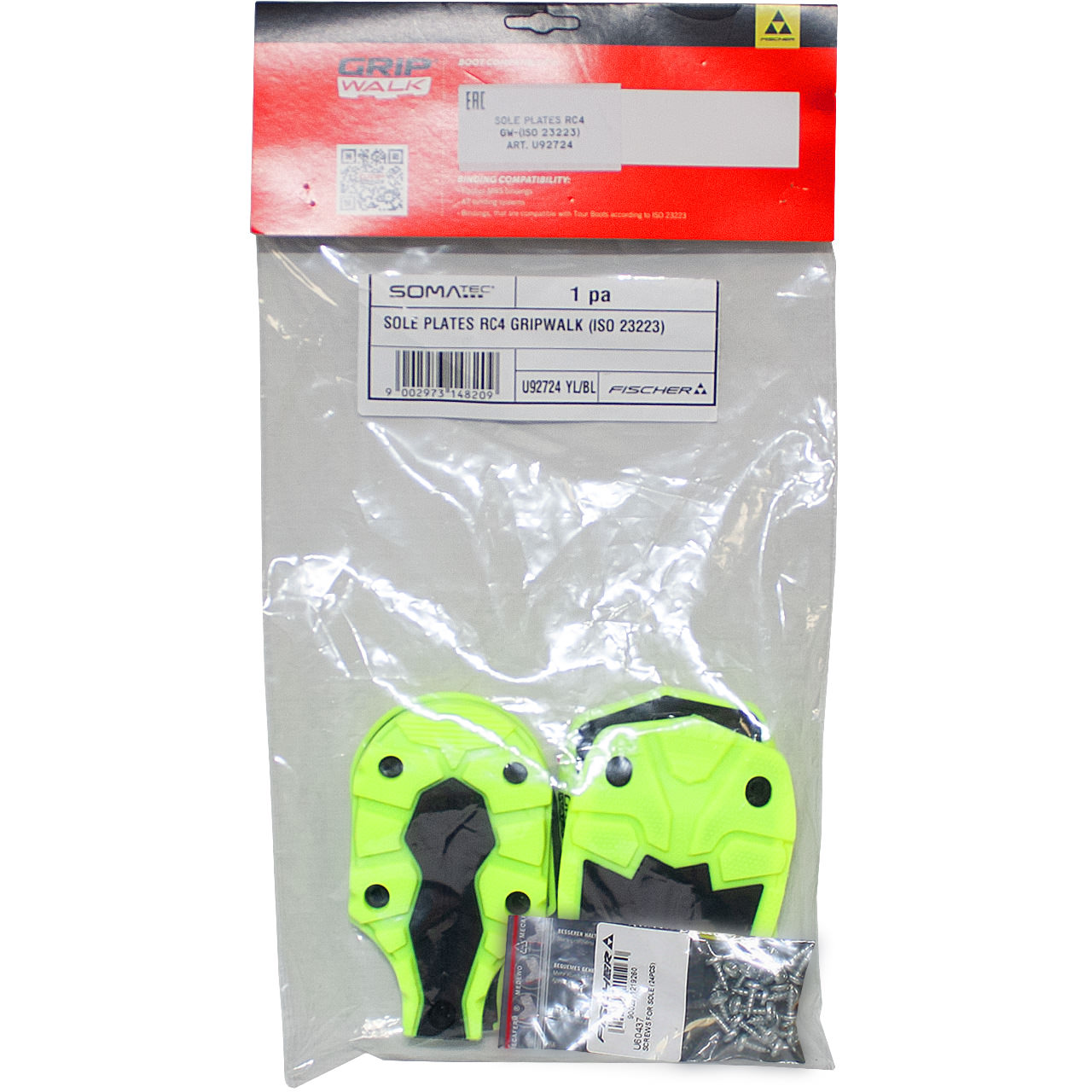 Fischer GripWalk Sohlenplatten yellow/black inkl. Schraubensatz | Fischer Alpinskischuhe | Fischer | F | MARKEN | XSPO