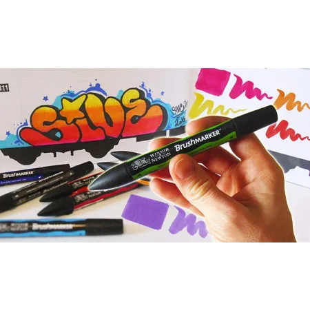 W&N Brush Marker Bright Orange