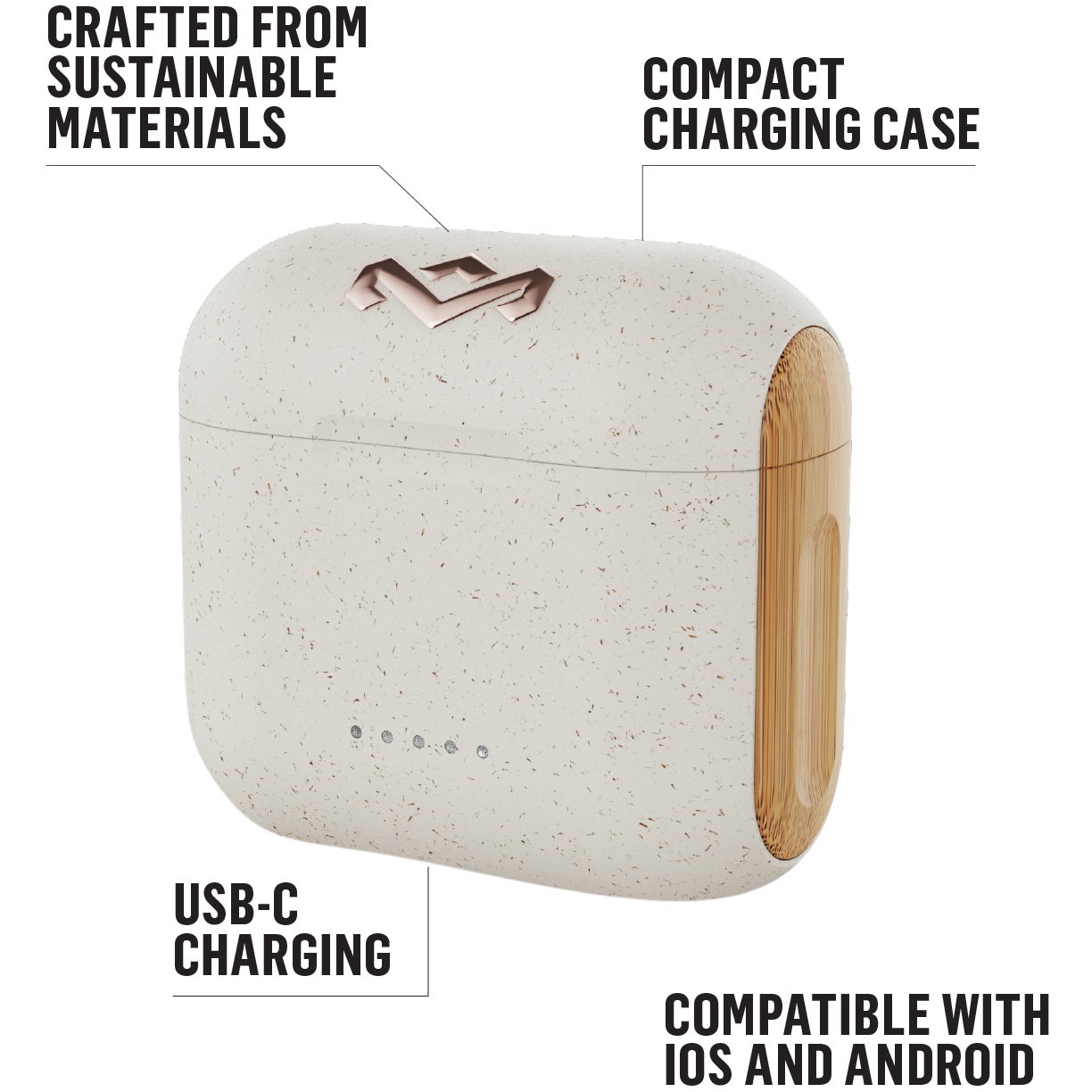 House of Marley Rebel Cream draadloze oordopjes