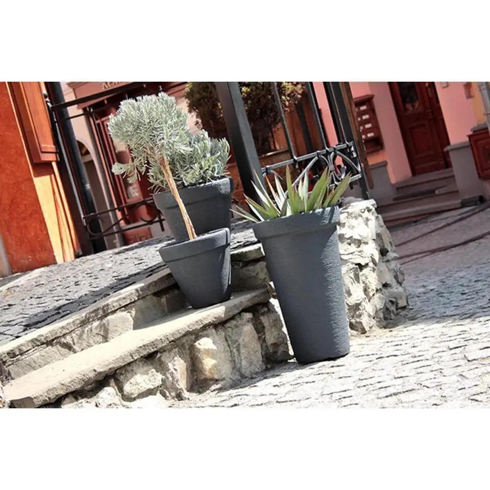 Prosperplast Plantenpot Classic - antraciet - D58 x H47 cm