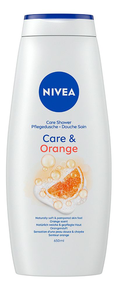 Nivea Care & Orange Shower - 650 ml.