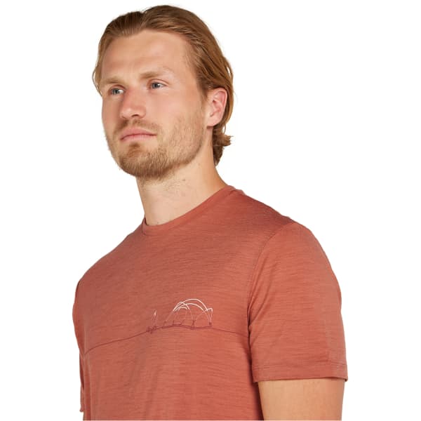 T-shirt randonnée ICEBREAKER M 150 TECH LITE SS TEE SING LI CMP CEDAR WOOD