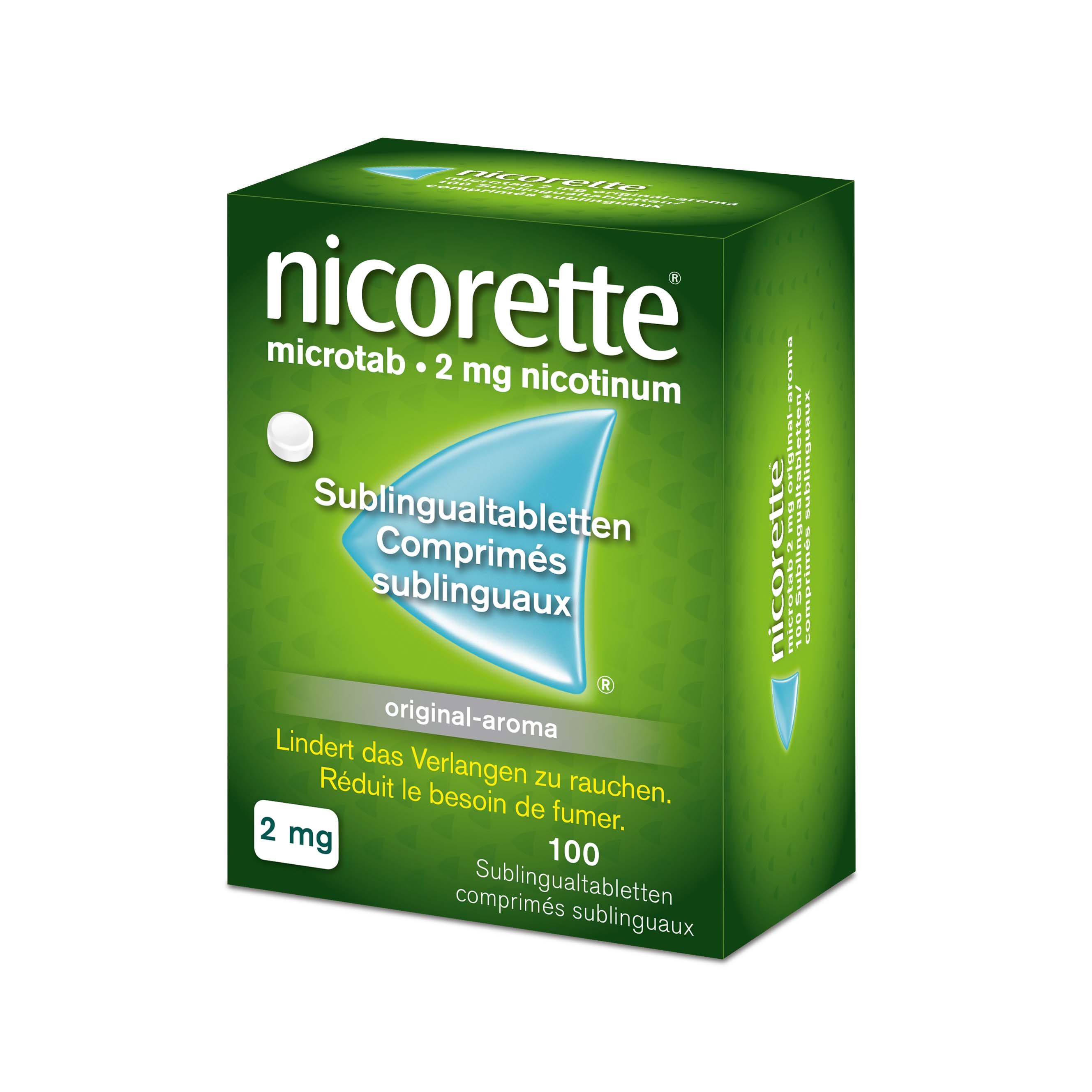 NICORETTE Microtab Original Subling Tabl 2 mg Blist 100 Stk