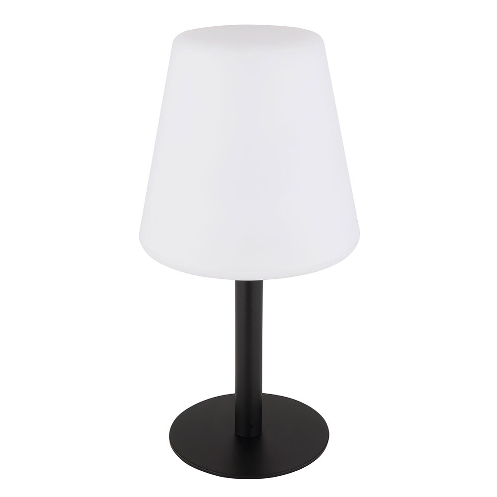RGB LED Solar Tischleuchte, schwarz, weiß, Farbwechsel, H 30 cm