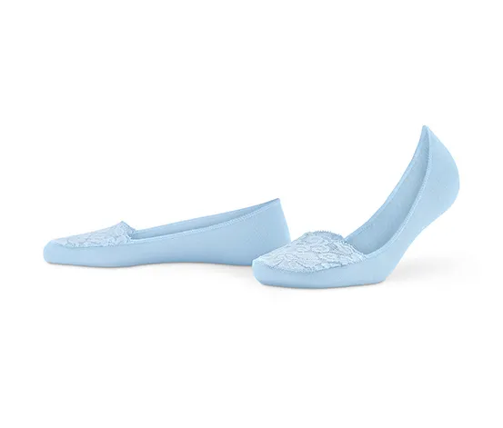 2 Paar Ballerina-Füßlinge mit Spitze
