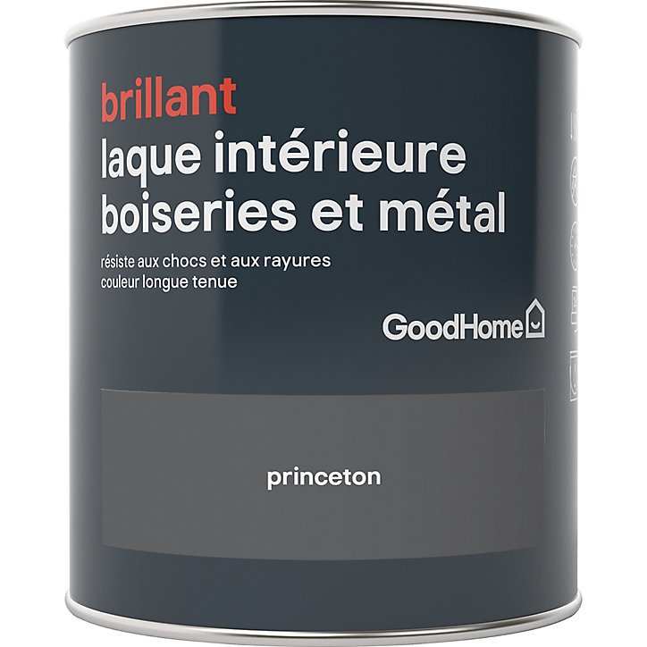Laque boiseries et métal GoodHome Princeton Brillant 0,75L