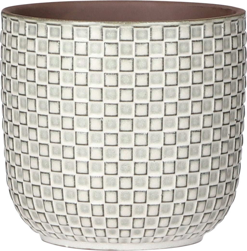 Mica Decorations bloempot Daan wit D 13,5 H 13 cm