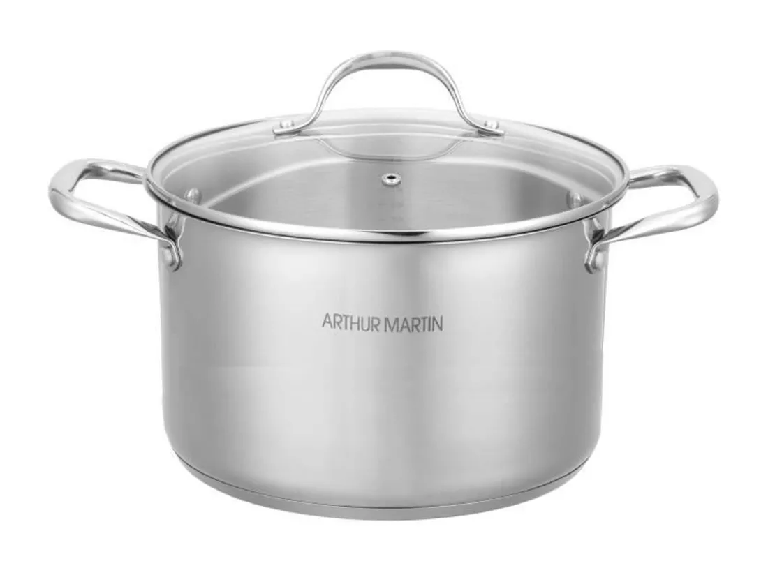 Marmite 36 cm avec couvercle – Inox