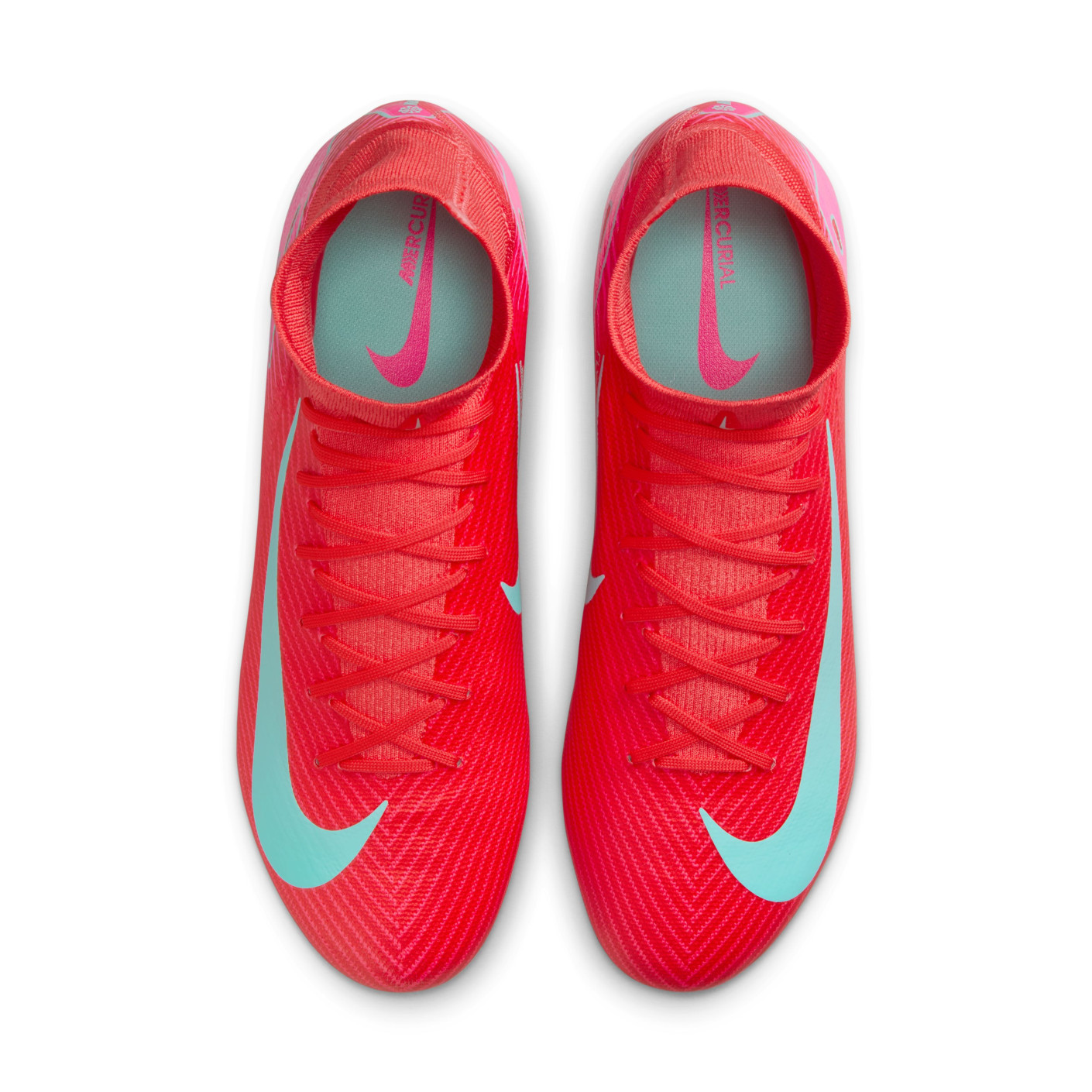 Nike Zoom Mercurial Superfly 10 Pro Gras Voetbalschoenen (FG) Rood Turquoise Roze