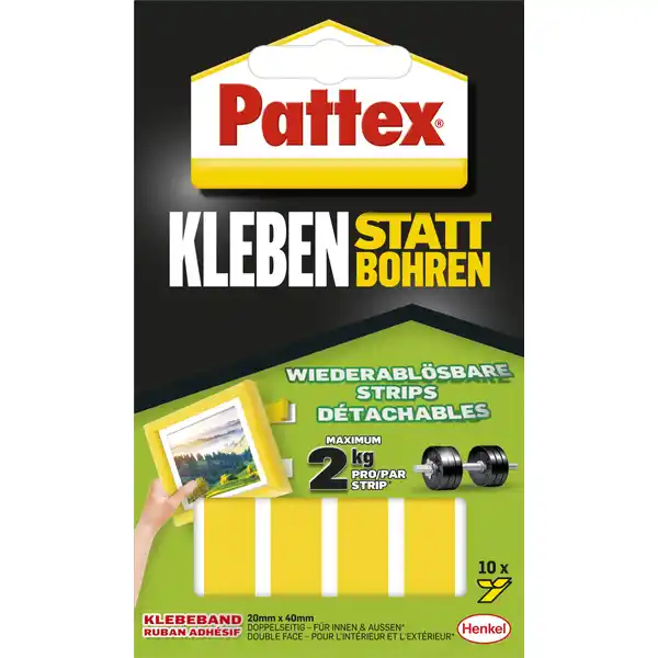 Klebe-Strips Kleben statt Bohren