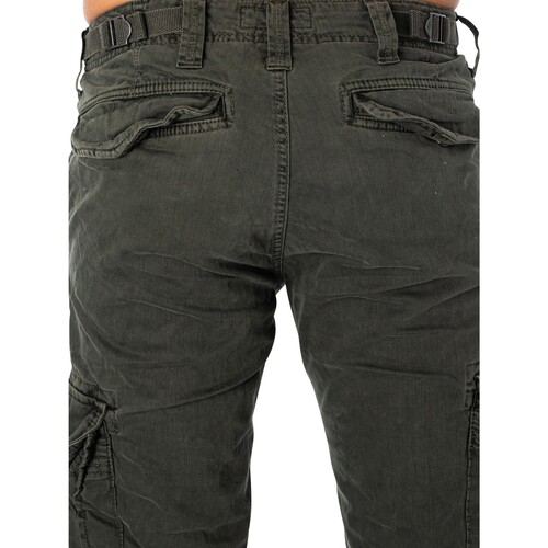 Superdry - Pantalones Cargo Básicos Verde