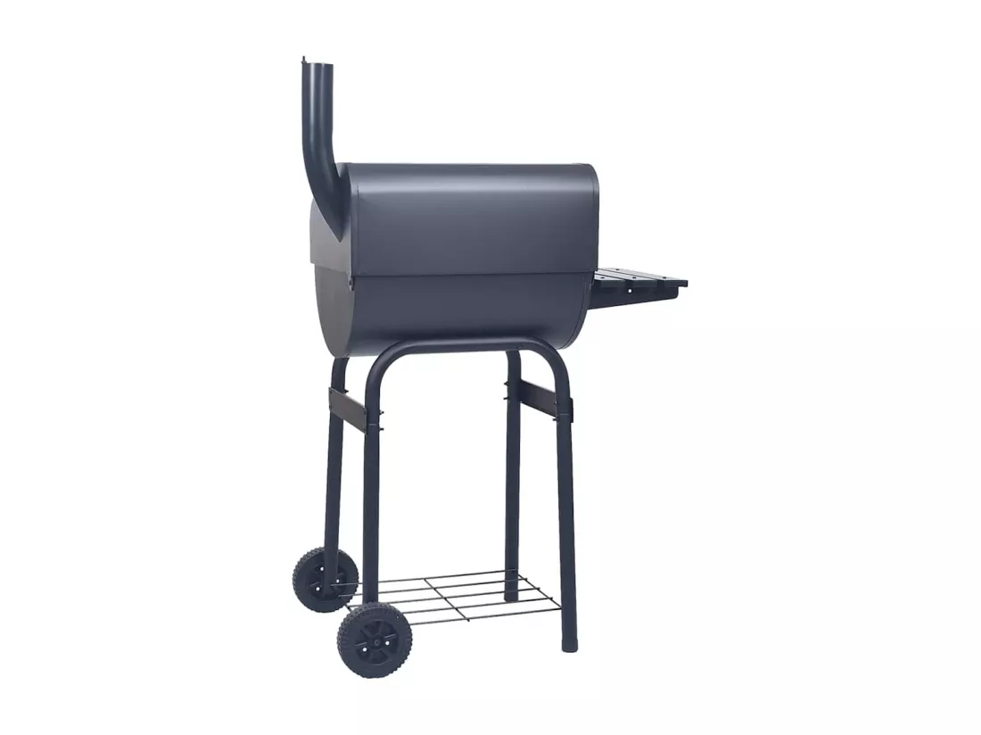 Gril barbecue au charbon avec étagère inférieure Noir