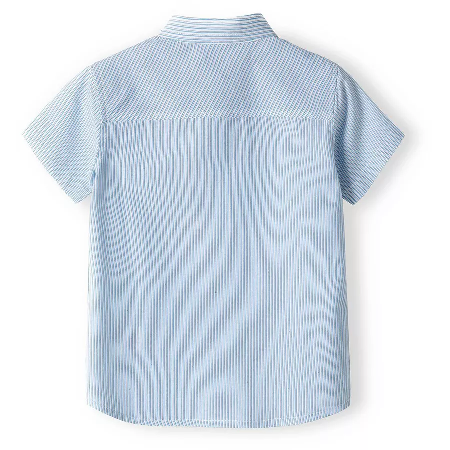 MINOTI Kurzarmhemd WeißBlau