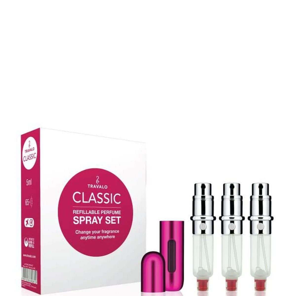 Travalo Travalo Coffret Vaporisateur de Sac Rechargeable Rose