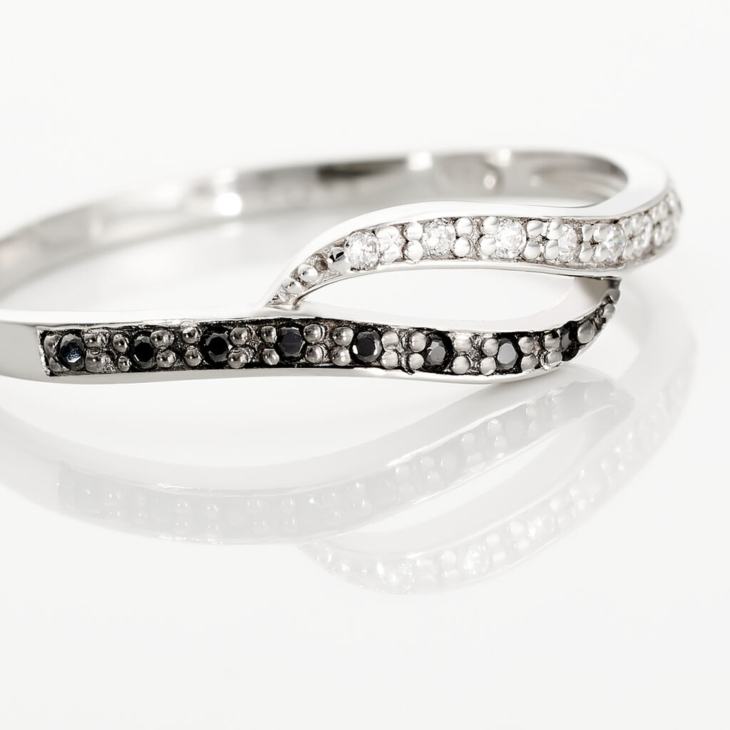 Bague Kateryn Argent Blanc Oxyde De Zirconium