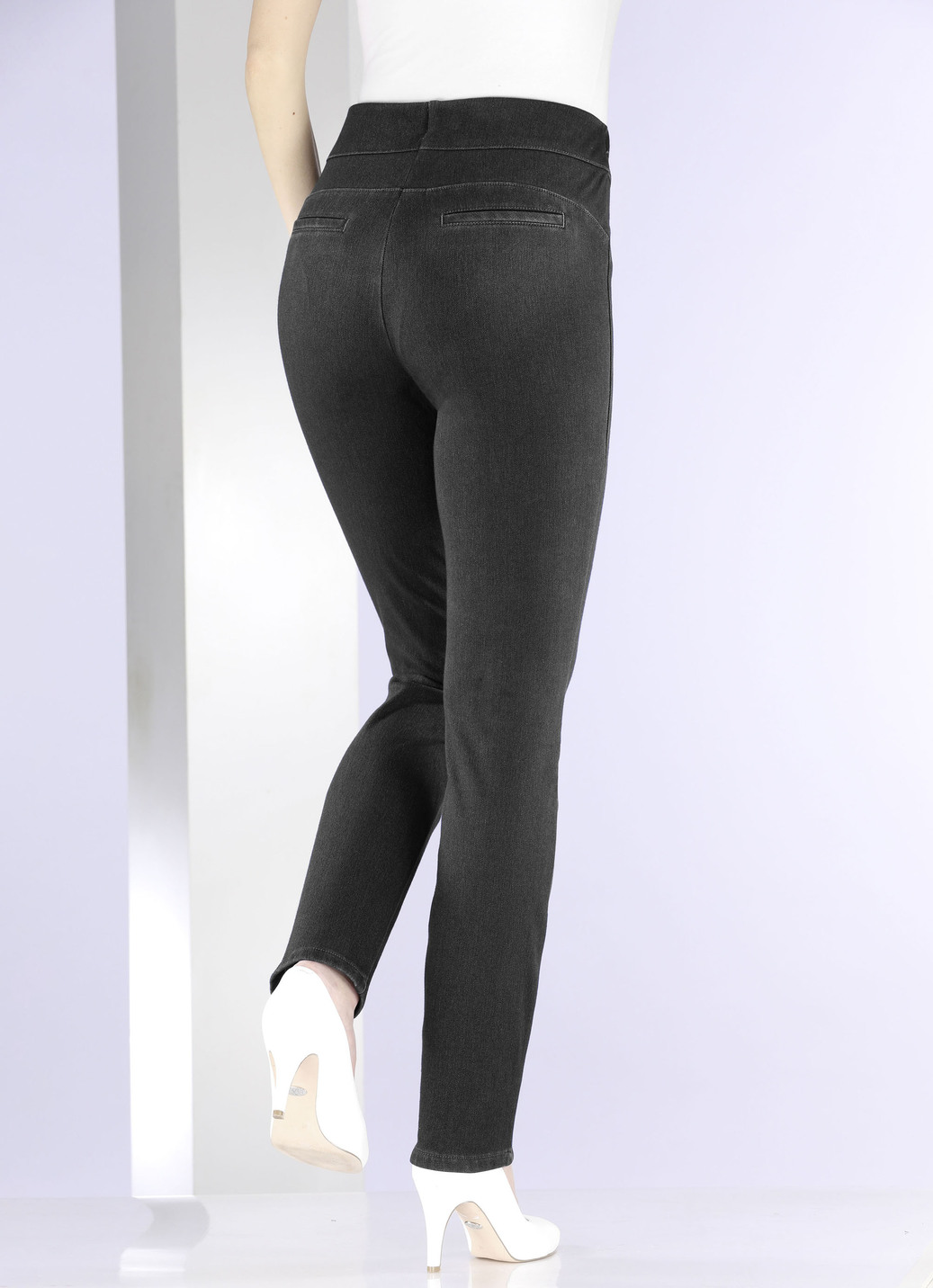 Jersey-Hose in Denim-Optik