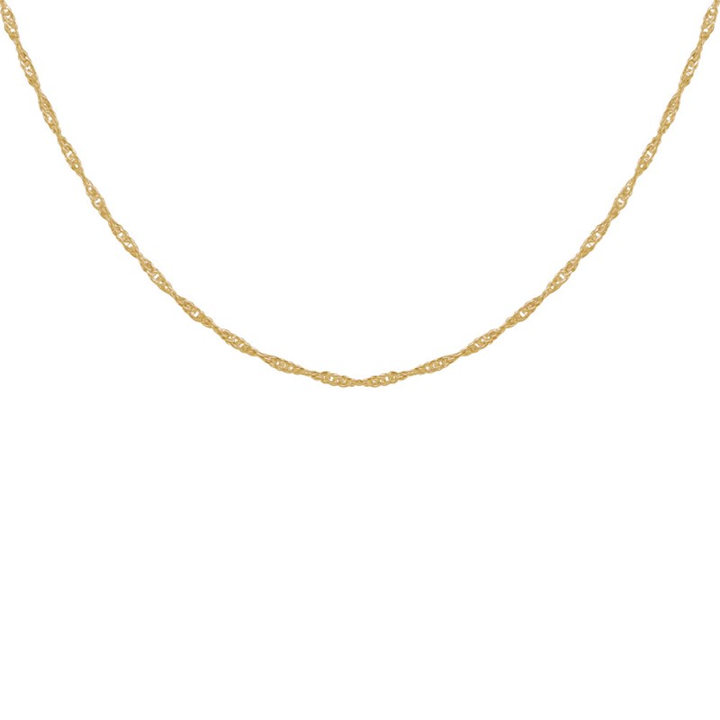 Chaine Plaqué Or Maille Singapour 2mm
