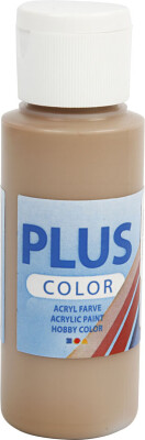 Plus Color Hobbymaling - Akrylfarve - Lys Brun - 60 ML