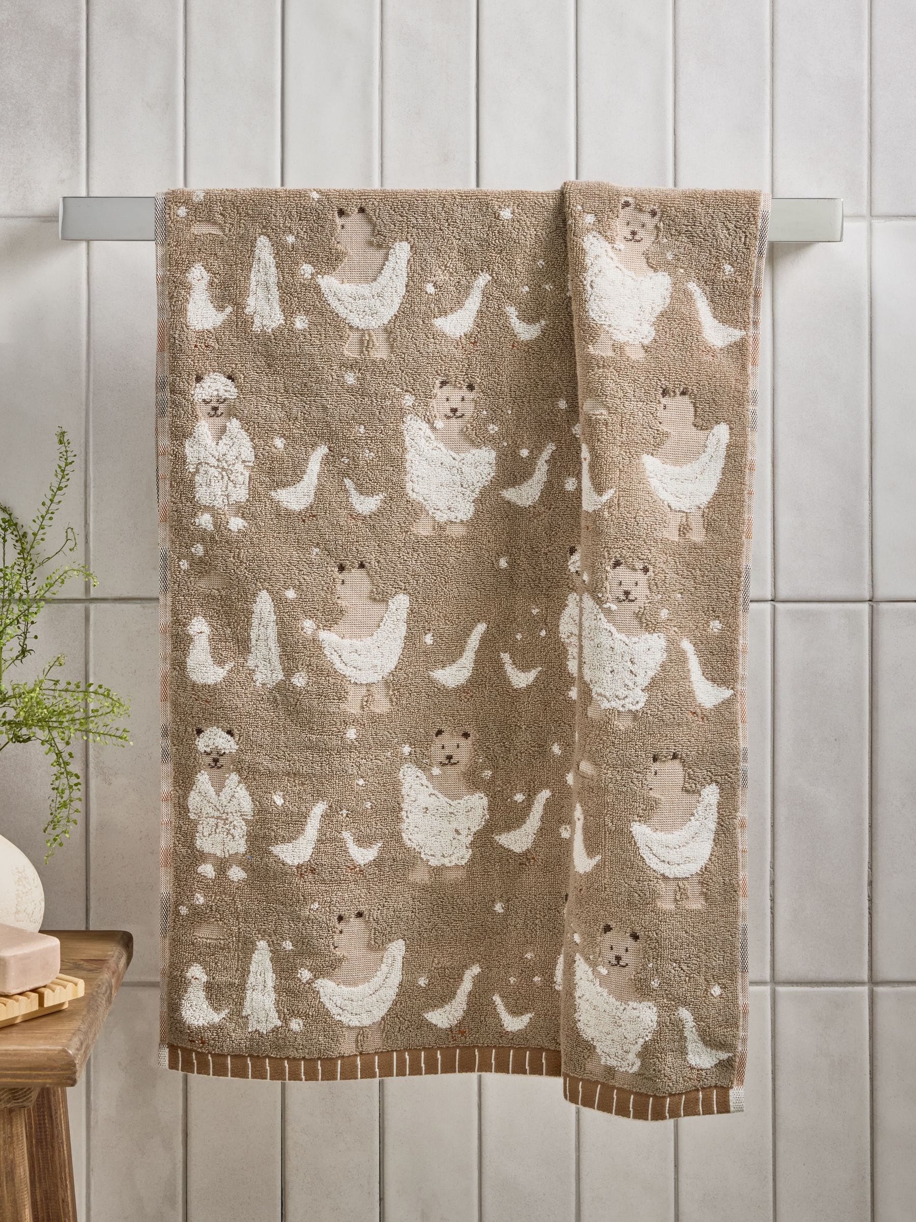 100% katoenen Bertie Woodland Spa-handdoek