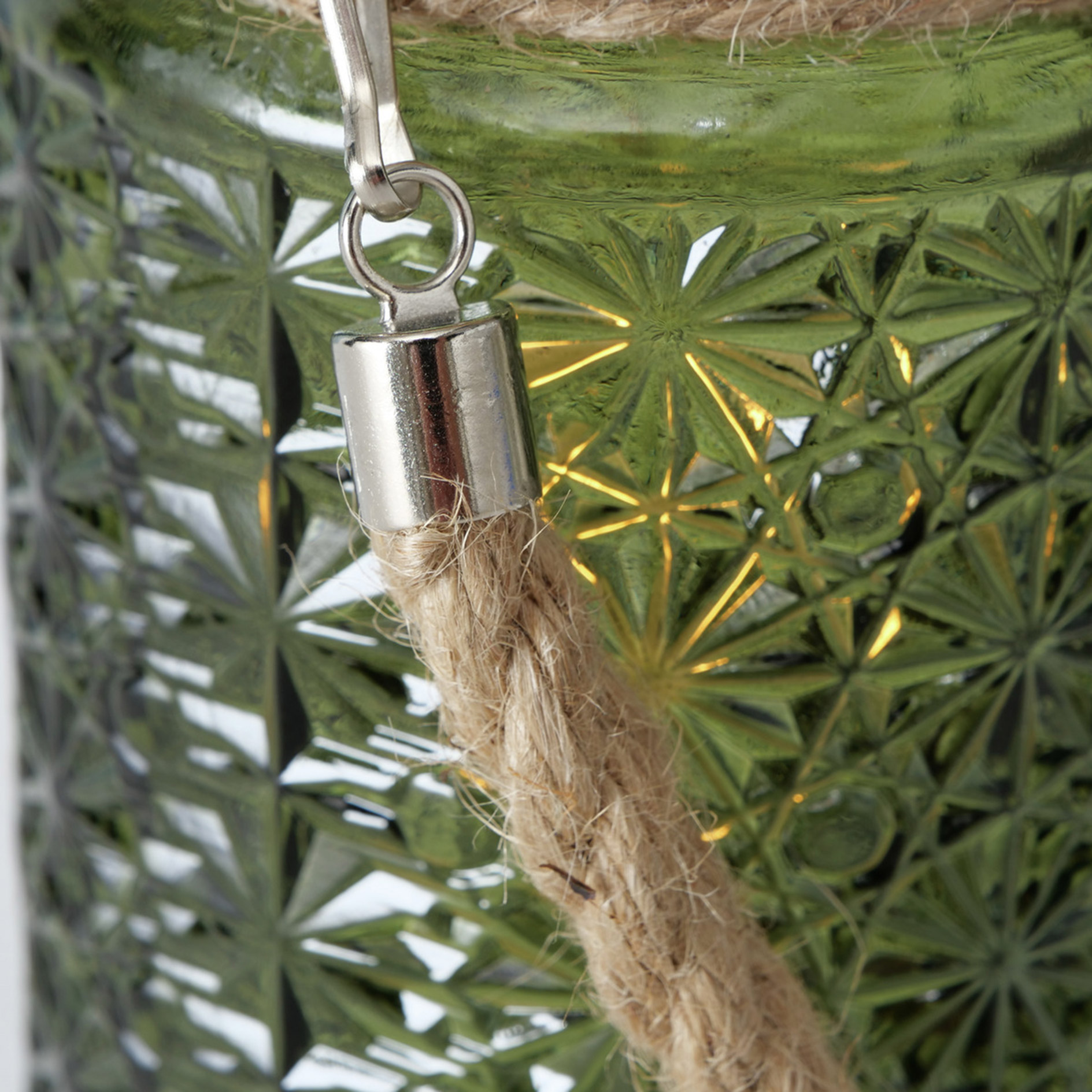 Windlicht - farbig sortiert - mit Henkel - Glas