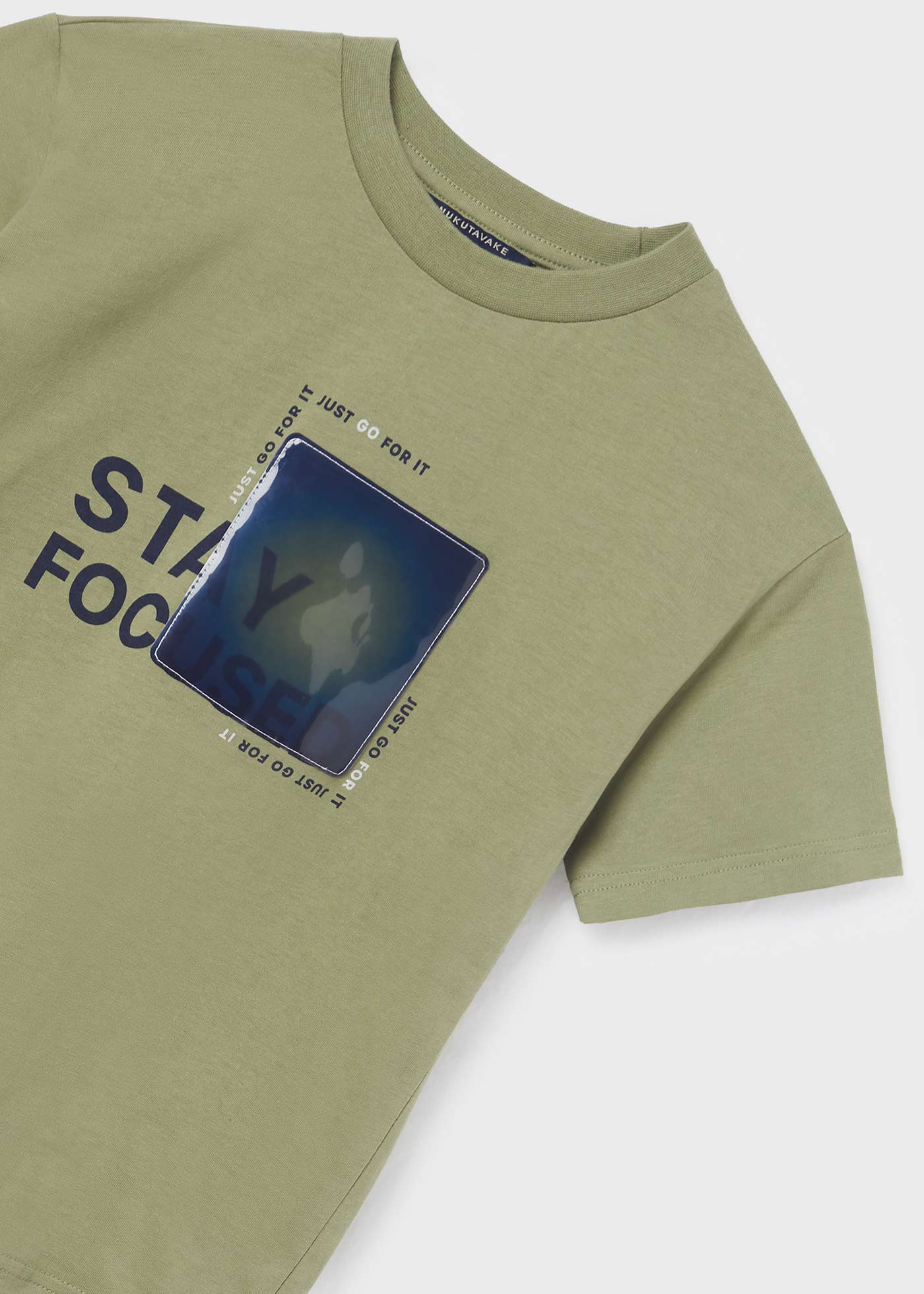 Camiseta infantil de algodão estampada