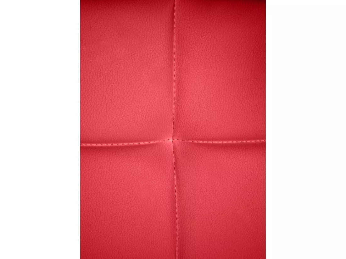 Chaise gondole - Similicuir & Métal noir mat - Rouge - Canada B