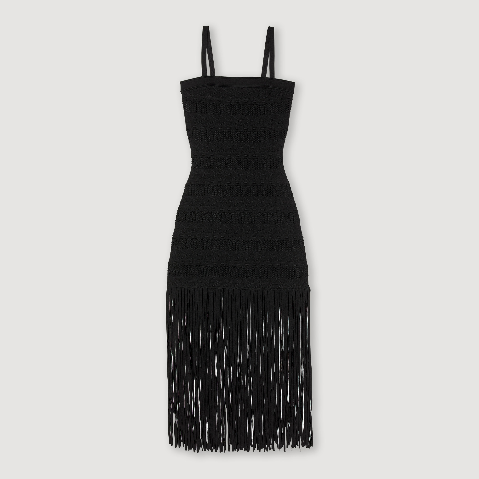 Robe bustier frangee
