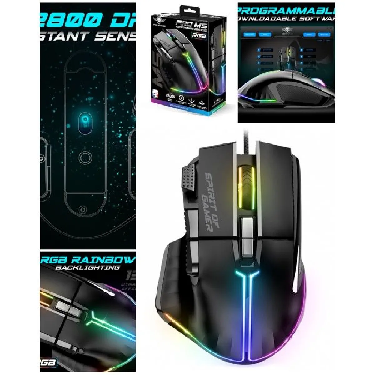 Spirit of Gamer Casque PRO-H6 LEDS RGB