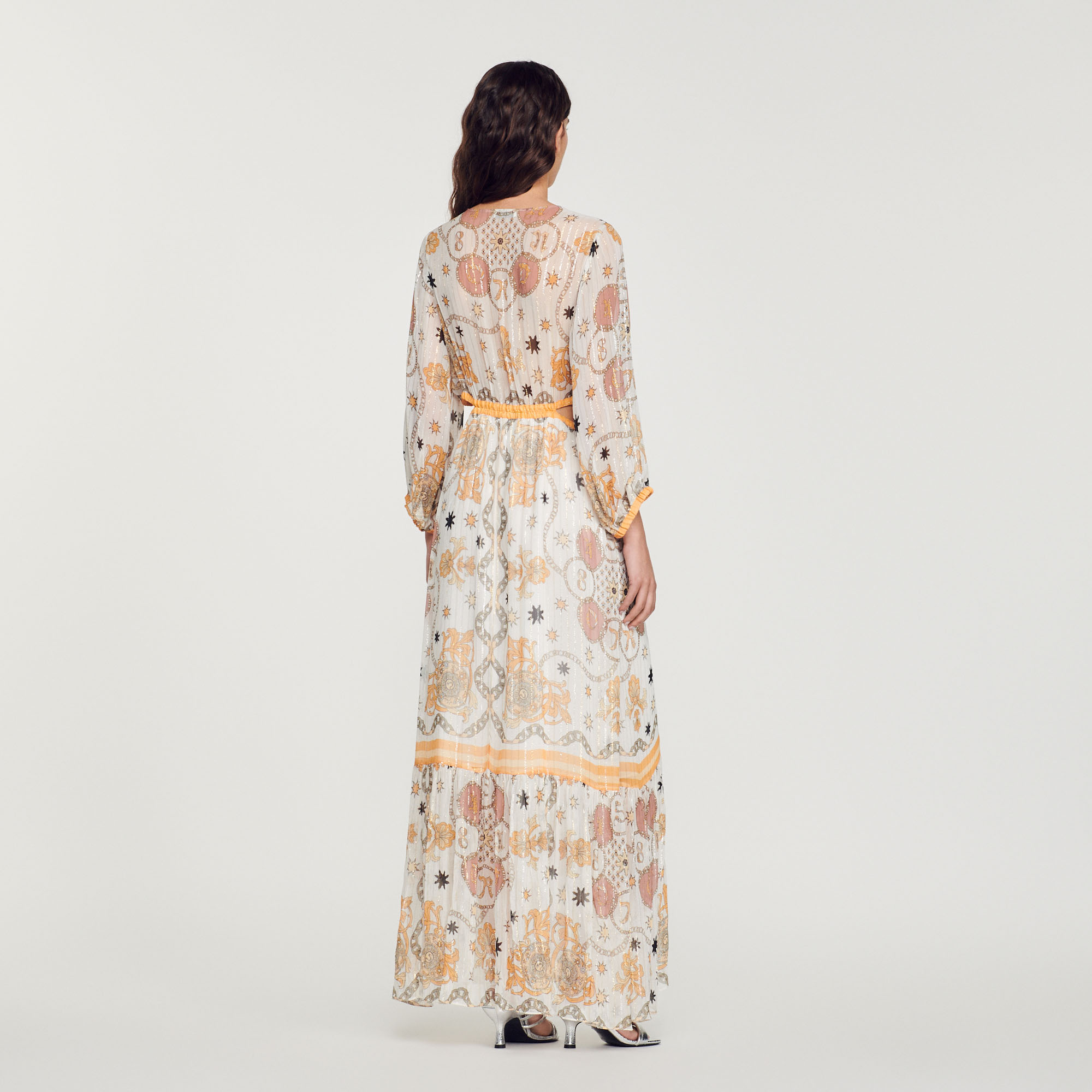 Robe longue fleurie