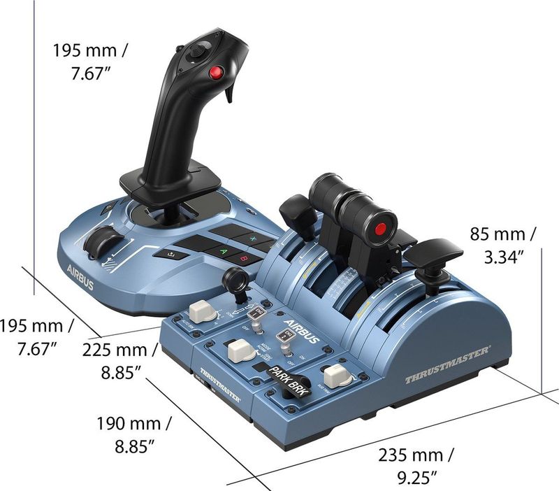 Thrustmaster - TCA Captain Pack X Airbus Edition - Gamecontroller - Zwart - Compatibel met PC en Xbox Series X S