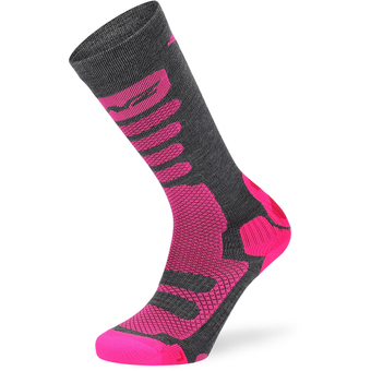Lenz Free Tour 1.0 Skisocken Grau / Pink