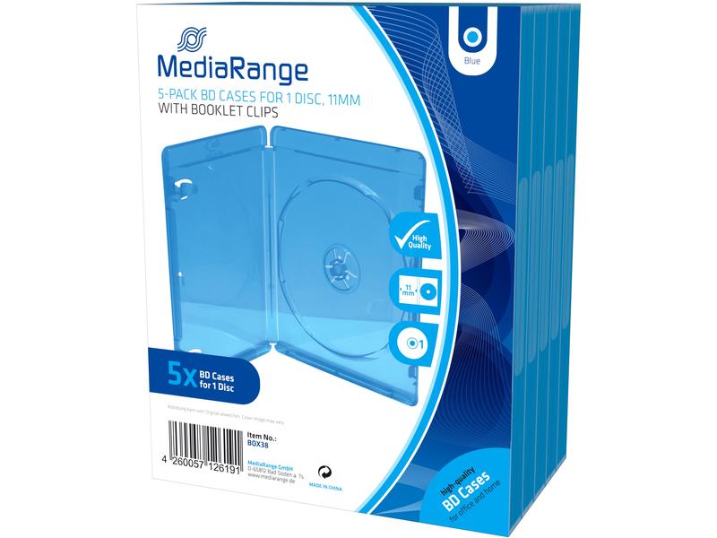 MediaRange Hülle Blu-Ray 1 Disc Blu-ray-Ersatzhüllen