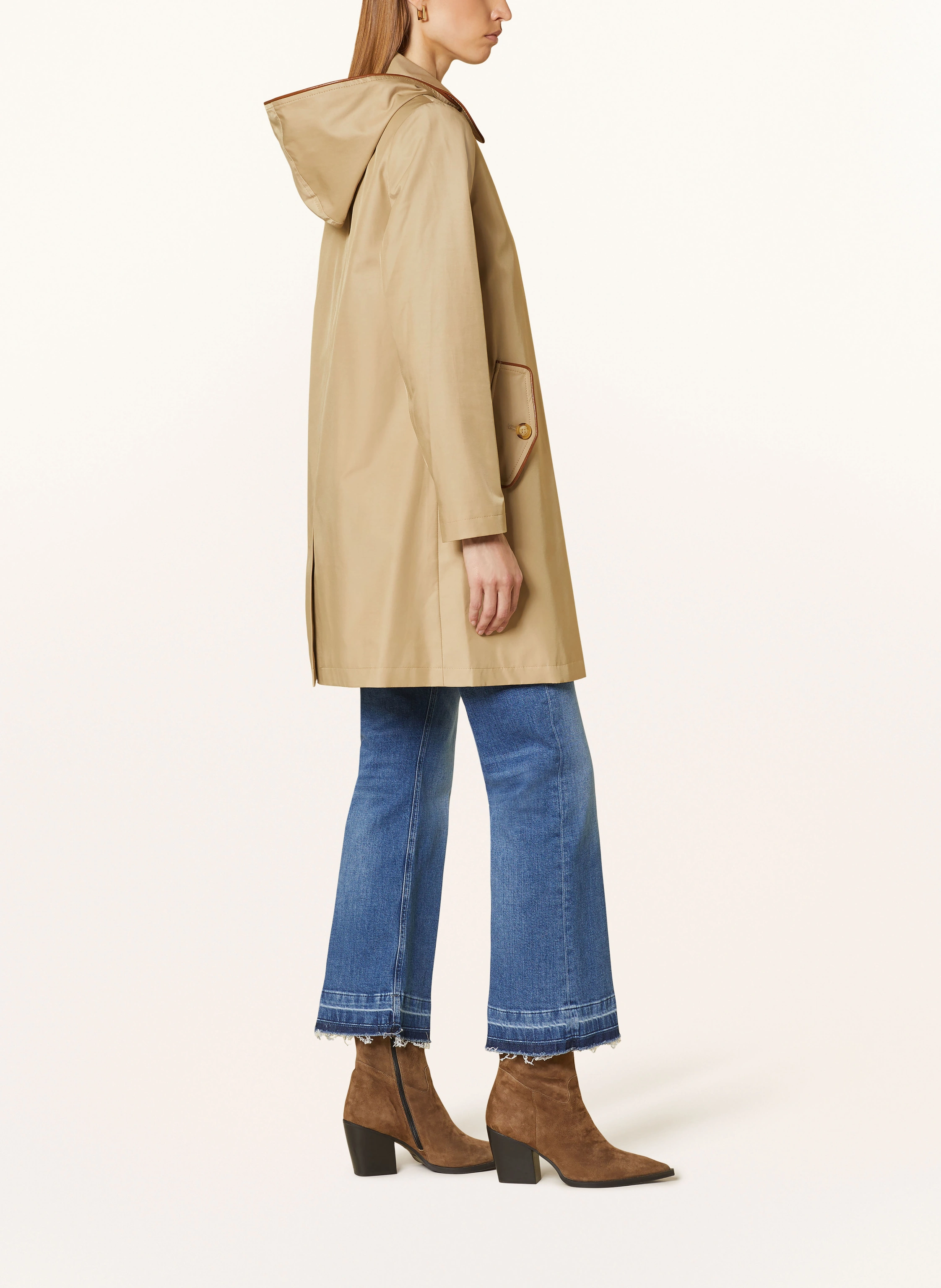 LAUREN RALPH LAUREN Mantel mit abnehmbarer Kapuze