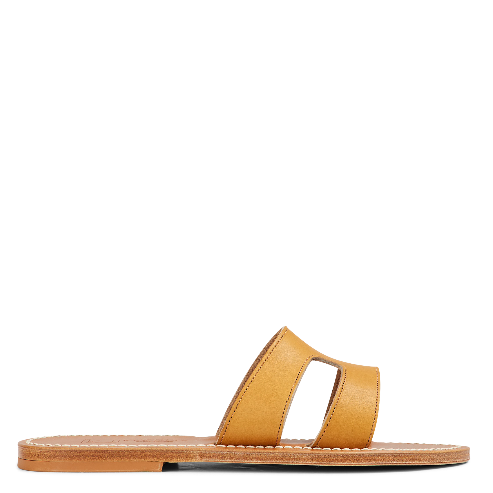 Menandre - Mules plates en cuir | Marron