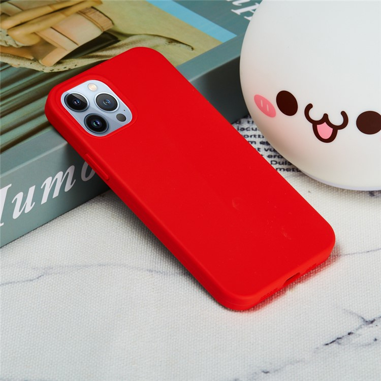 iPhone 15 Pro Silikon Case Hülle - Rot
