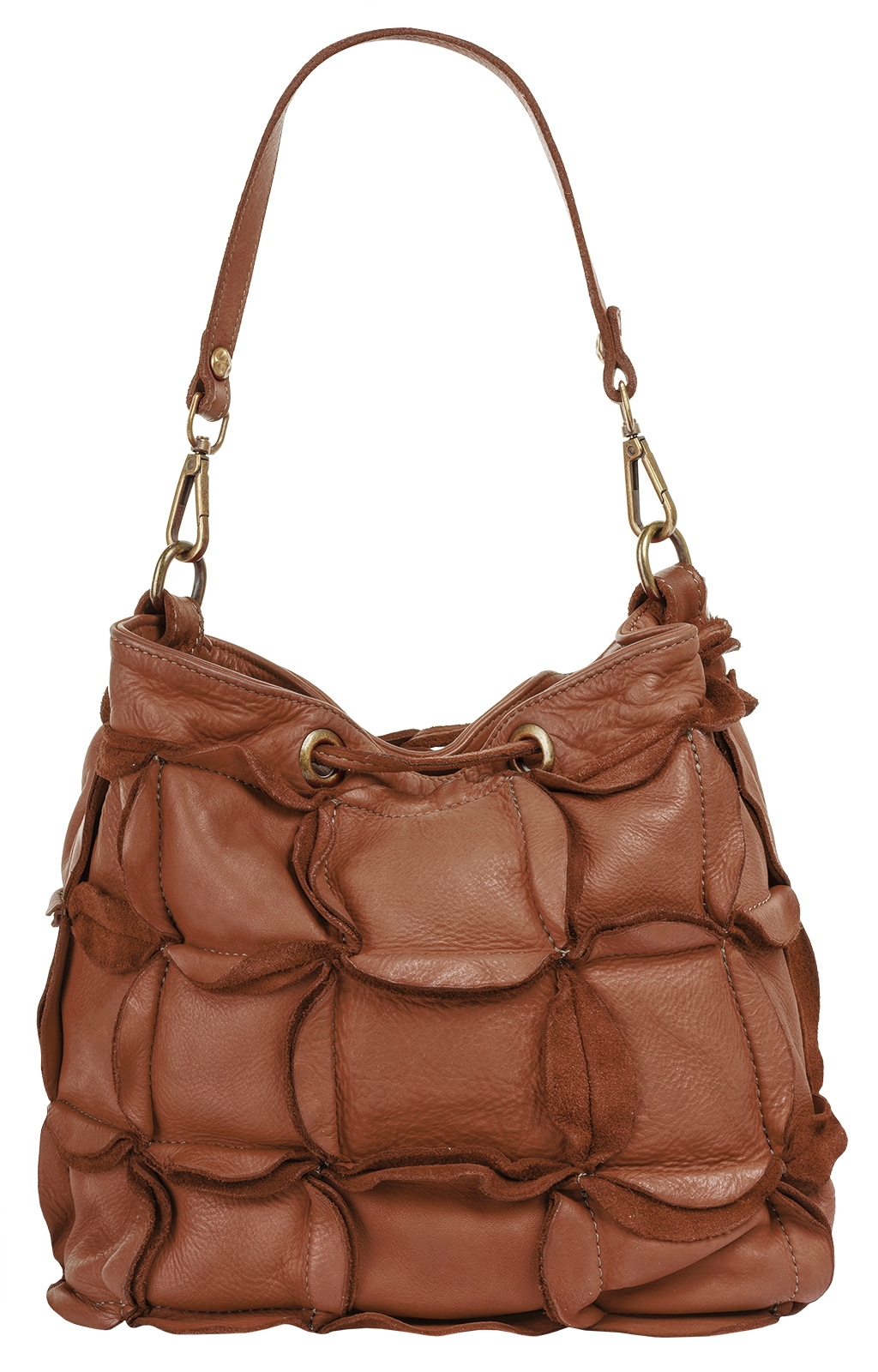 Samantha Look Henkeltasche echt Leder, Made in Italy