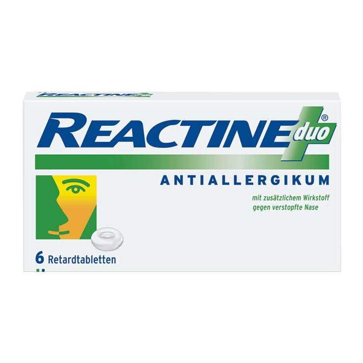REACTINE duo Wirkstoffkombi bei Allergie, 6 St