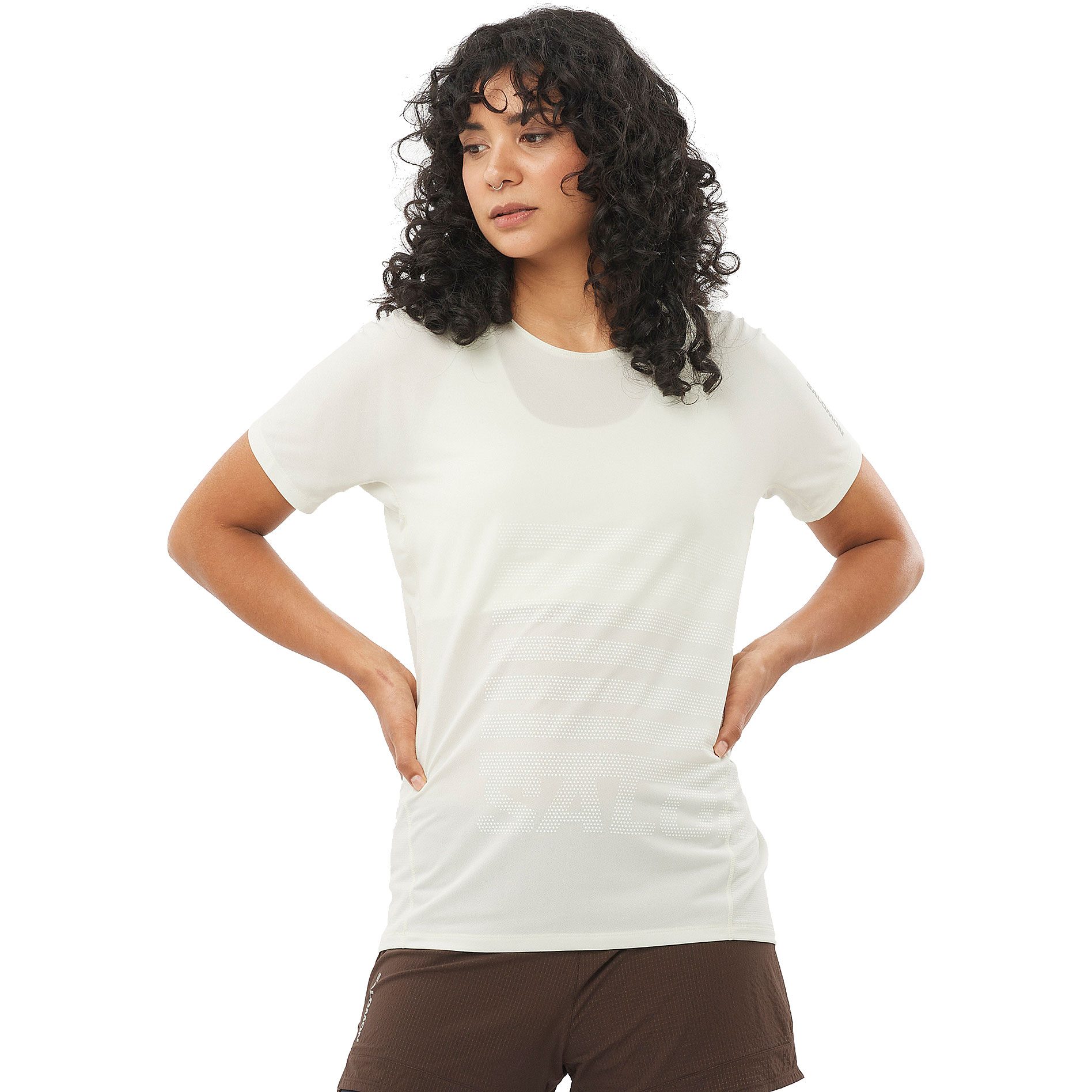 Salomon Sense Aero GFX T-Shirt Damen icicle